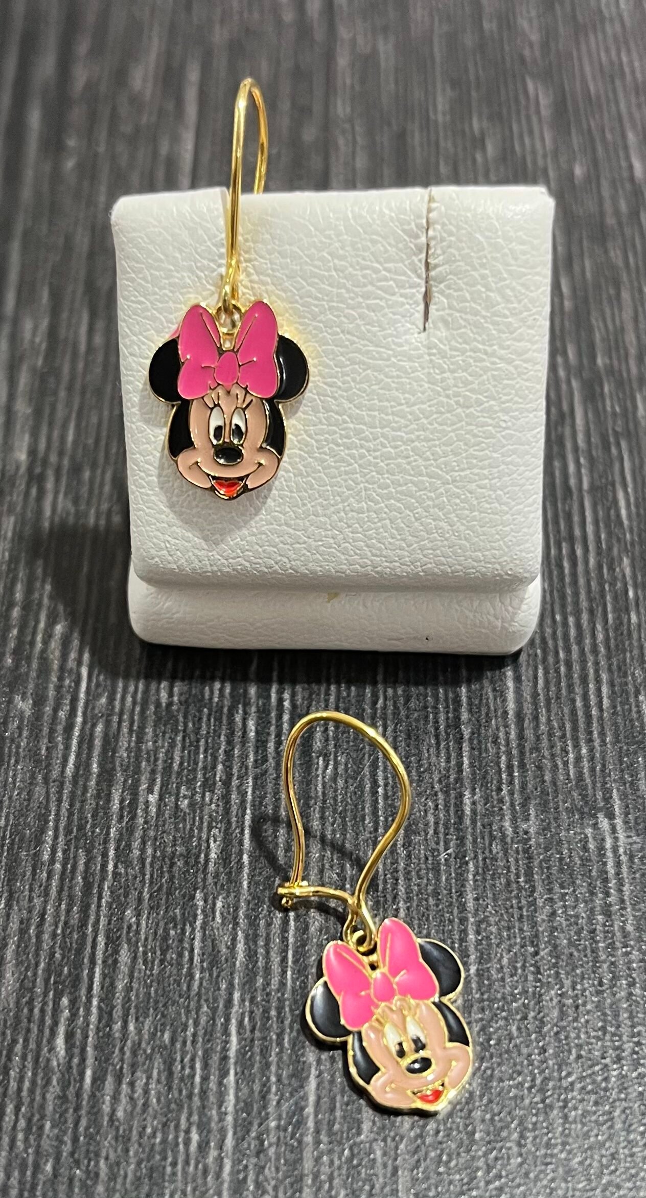 Minnie Pink Kids Earrings - Image 2